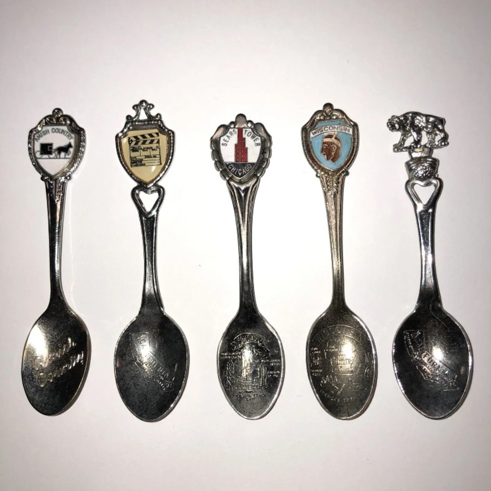 Vintage Souvenir Spoons Lot of 10
